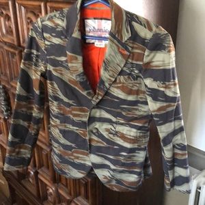 Boden camo blazer style jacket, age 9-10Y
